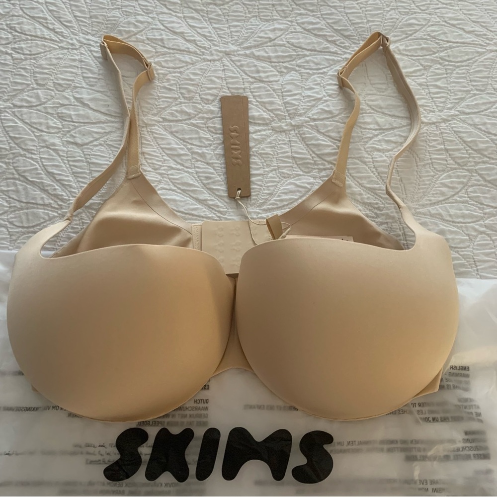 SKIMS NWT 36D ULTIMATE PUSH UP BALCONETTE Seamless Sand Bra